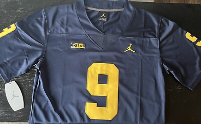 #ad JJ McCarthy Michigan Wolverines Blue Navy Jersey Stitched 9 All Sizes NWT $84.90