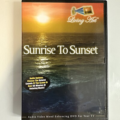 #ad Sunrise to Sunset DVD Living Art Audio Video Mood Enhancing $6.99