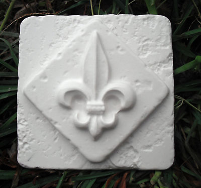 #ad Fleur de lis travertine tile mold 6quot; x 6quot; x 1 3quot; $16.95