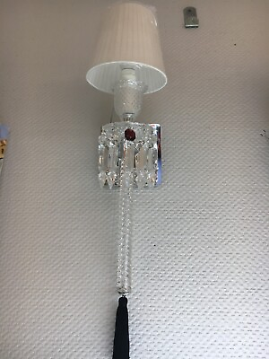 #ad 2 Appliques Wall Model Torch IN Crystal Baccarat Price per Unit $3081.14