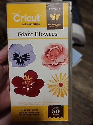#ad GIANT FLOWERS Cricut Cartridge Art Paper Flowers Leaves 2001194 Unknown Status $14.95