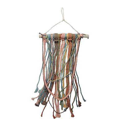#ad 31quot; Rustic Knotted Rope Shade on Birch Branch Wall Art Decoration $37.05