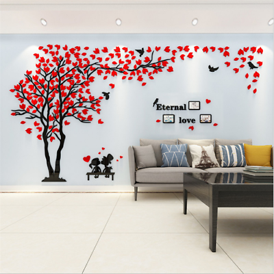 #ad DIY Wall Sticker Tree Sweet Couple Photo Wall Art Wallpaper Home Decor Room $81.81