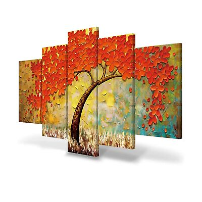 #ad Large Wall Art Paintings for Bedroom Cherry Blossom Tree Red Flower Wall Pain... $131.04