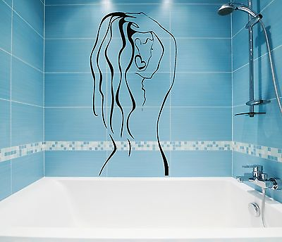 #ad Wall Stickers Vinyl Decal For Bathroom Beautiful Sexy Women Girl Shower z1083 $29.99