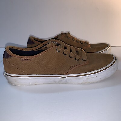 VANS Off The Wall Brown Skateboard Shoes Men#x27;s Size 7.5 Womens Size 9 #721356 $15.00