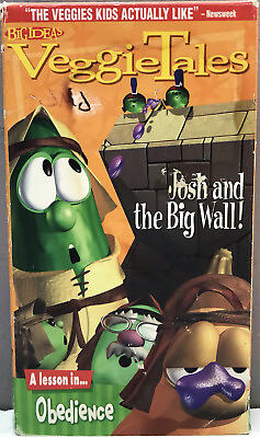 #ad VeggieTales Josh amp; Big Wall VHS Video Tape Christian Kids GOD BUY 2 GET 1 FREE $9.99