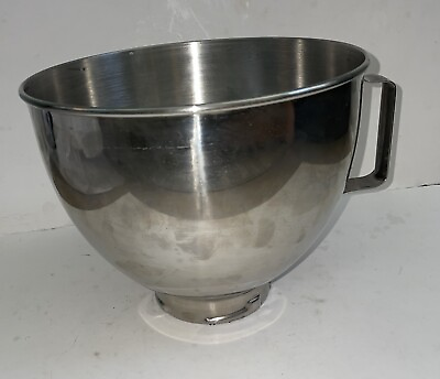 #ad KitchenAid K45 Stainless Steel 4.5 Quart Twist Lock Mixing Bowl With Handle $18.00