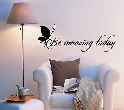 #ad Vinyl Wall Lettering Letters Quote Words Inspiring Be Amazing Today 2009ig $11.99
