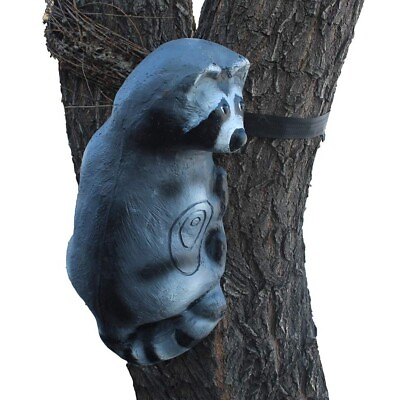 #ad KHAMPA 3D Raccoon Archery Target Tree Climbing Self Healing w adjustable Strap $89.99