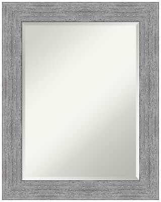 #ad #ad Wall Mirror Bark Rustic Grey Frame Mirror for Wall Decor or use as Bathroom ... $122.21