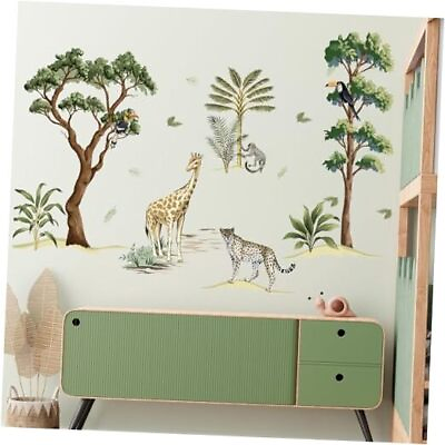 #ad #ad Woodland Nursery Wall Decals Tree Wall Stickers Cute Animals Wall Decor Forest $10.31