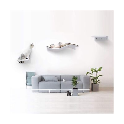 #ad Cat Shelf Wall Mounted Floating Cat Shelf Bed Furniture Climbing Wall for Cat... $105.99