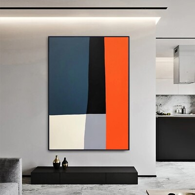 #ad Hand Painted Living Room Hanging Painting Modern Simple Wall Art Painting $99.80