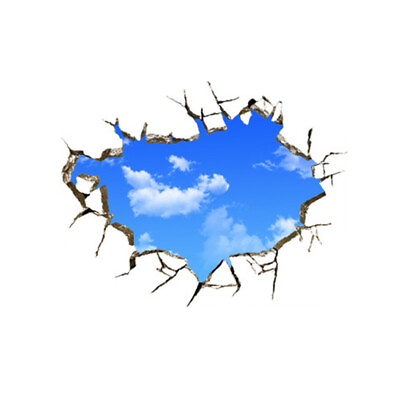 #ad 3d cloud wall decals Wall Decor 3D Sky Stickers Cloud Decals Decorative $8.28