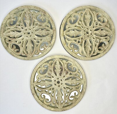 #ad Set of 3 Ceramic Mirror accent wall decor 8.5in Each $32.00