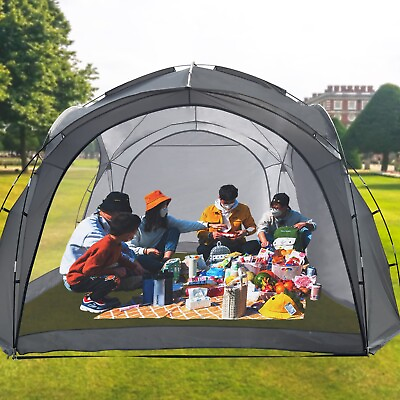 #ad Easy Beach Tent 12 X 12ft Pop Up Canopy UPF50 Tent with Side Wall Party Or Pic $88.88