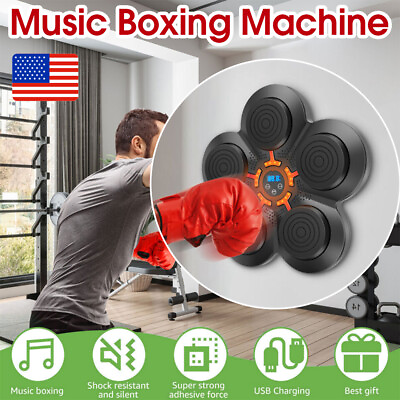#ad Electronic Wall Target Sandbag Training Music Boxing Machine Sports Home $41.10