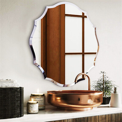 #ad Irregular Wall Mirror Unique Shape Vanity Mirror for Living Room Bathroom Decor $82.90