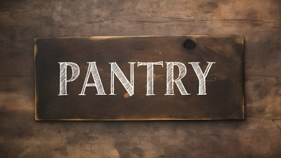 #ad Pantry Sign Rustic Farmhouse Style Shelf Sitter Rustic Decor 8x3quot; on mdf boardl $12.50