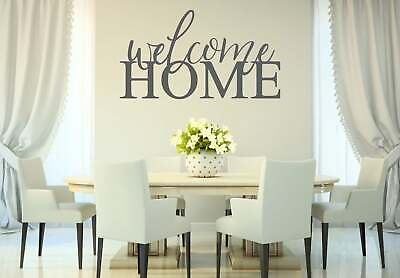 #ad WELCOME HOME Rustic Farmhouse Home Wall Decal Words Decor $16.00