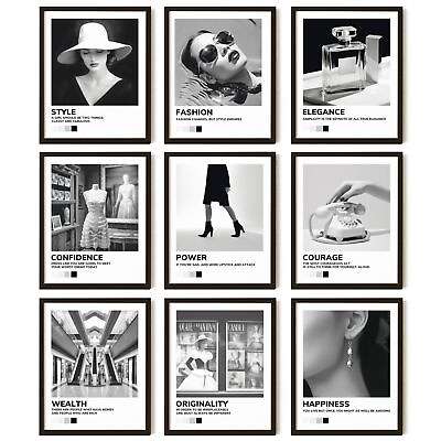 #ad Boujee Room Decor Black And White Wall Art Posters Black And White Picture... $12.22