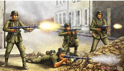 #ad Hobbyboss 84416 1 35 German Infantry `The Barrage Wall` model kit $20.01