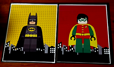 #ad Lego Batman and Robin Wall Art Framed Prints 8#x27; x 10quot; $27.00