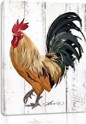 #ad Rooster Kitchen Decor Wall art Farmhouse Canvas Painting Picture Prints Artwor $20.39