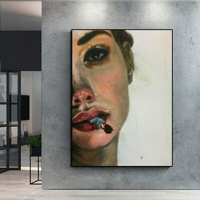 #ad Beautiful Girl Canvas Painting Canvas Wall Art Home Decor Wall Poster Prints Art $18.79