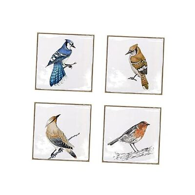 #ad 4 PC Pack Art Pictures Peel and Stick 3D Vinyl Removable Wall Sticker bird $22.58