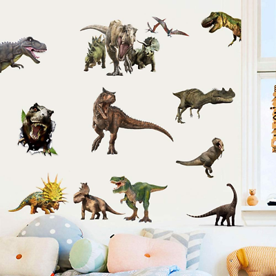 #ad Dinosaur Wall Stickers Peel amp; Stick Removable Wall Art Sticker Decals for Kids $18.60