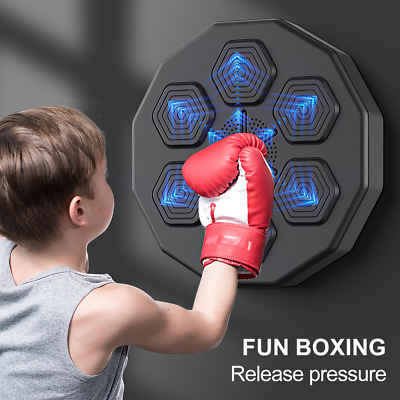 #ad Boxing Training Target Wall Mount Bluetooth Music Indoor React Exercise Machine $120.89