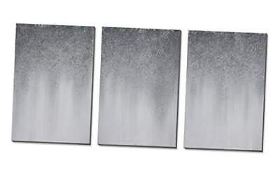 #ad 3D Silver Glitter Abstract Canvas Wall Art 60x30 inch overall size Sa 13 $195.85