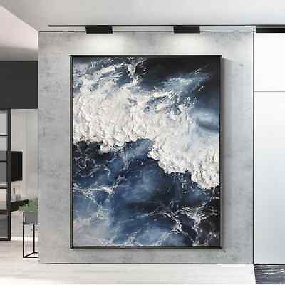 #ad 3D Gold Thick Art Oil Painting Canvas Gold Paintings Wall Art Wall Dining Room $233.50