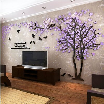 #ad #ad DIY 3D Giant Couple Tree Wall Decals Wall Stickers Crystal Acrylic Wall Décor... $65.06