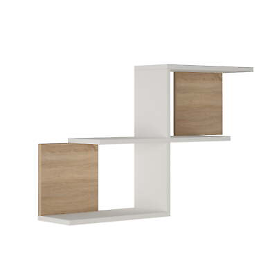 #ad Home Decor Furniture 35.83quot; 2 Tier White Modern Wall Shelf $22.39