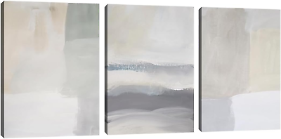 #ad Abstract Wall Art 3 Pieces Modern Blue Grey Canvas Poster Prints Picture Paintin $47.34