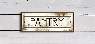 #ad #ad Pantry Sign Rustic Farmhouse Style Shelf Sitter Rustic Decor 8x3quot; on mdf boardt $12.50