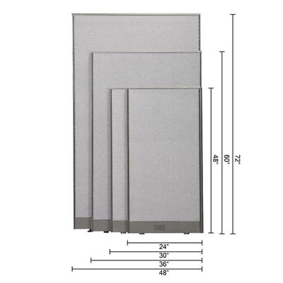 GOF Office Partition Wall Room Divider Panel Cubicle 4 feet 5 feet 6 feet Tall $95.14