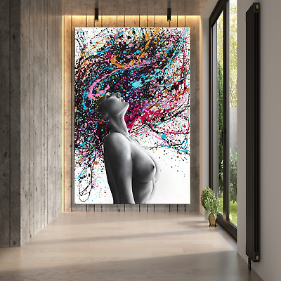 #ad Sexy Women Art Abstract Canvas Painting Canvas Wall Art Home Decor Posters Print $11.99