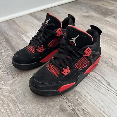 #ad Size 6 Jordan 4 Retro Mid Red Thunder $170.00