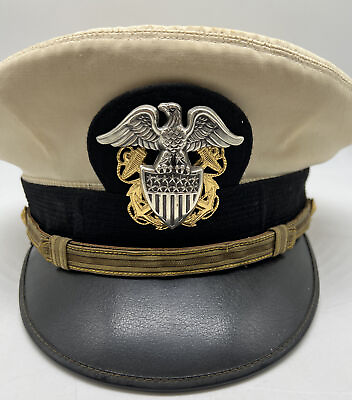 #ad U S Navy Art Caps Military Headwear Tan Hat $49.99