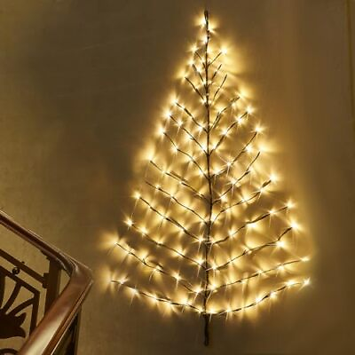 #ad Lighted Wall Tree 4FT 108LED Warm White for Home Decor Christmas Tree Lights ... $48.59