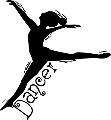 #ad DANCER Vinyl Wall Decal Quote Words Lettering Sticker Girls Room Dance $12.95