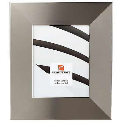 #ad Craig Frames Bauhaus 3quot; Modern Stainless Picture Frame $100.99