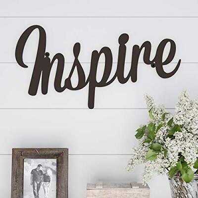 #ad Metal Cutout Inspire Wall Sign 3D Word Art Home Accent Decor Perfect for Mode... $30.32