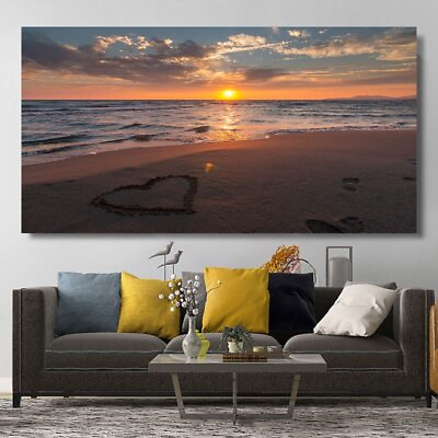 #ad Beach Sea Ocean Canvas Painting Wall Art Posters Landscape Canvas Print Pictures $63.99