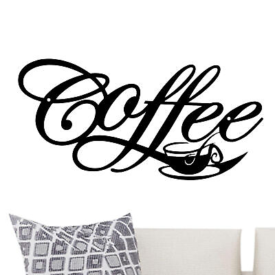 #ad Metal Coffee Cup Mug Wall Decor Wire Coffee Sign 11.8*5.9in Cafe Themed Wall Art $17.08