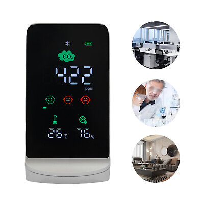 #ad Modern HD Display Air Quality Monitor CO2 Temperature and Humidity Meter 10W New $26.00